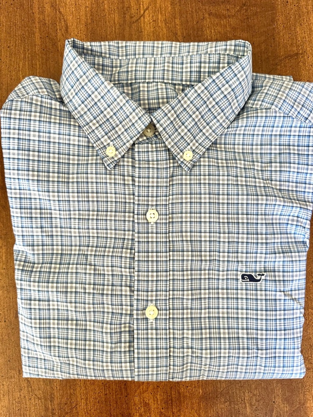 Vineyard Vines Mens Performance Whale Shirt - Medium - Blue